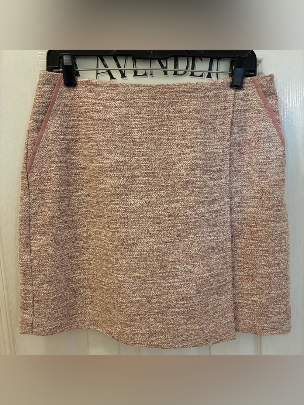LOFT, Ann Taylor Dusty Pink Tweed Mini Skirt